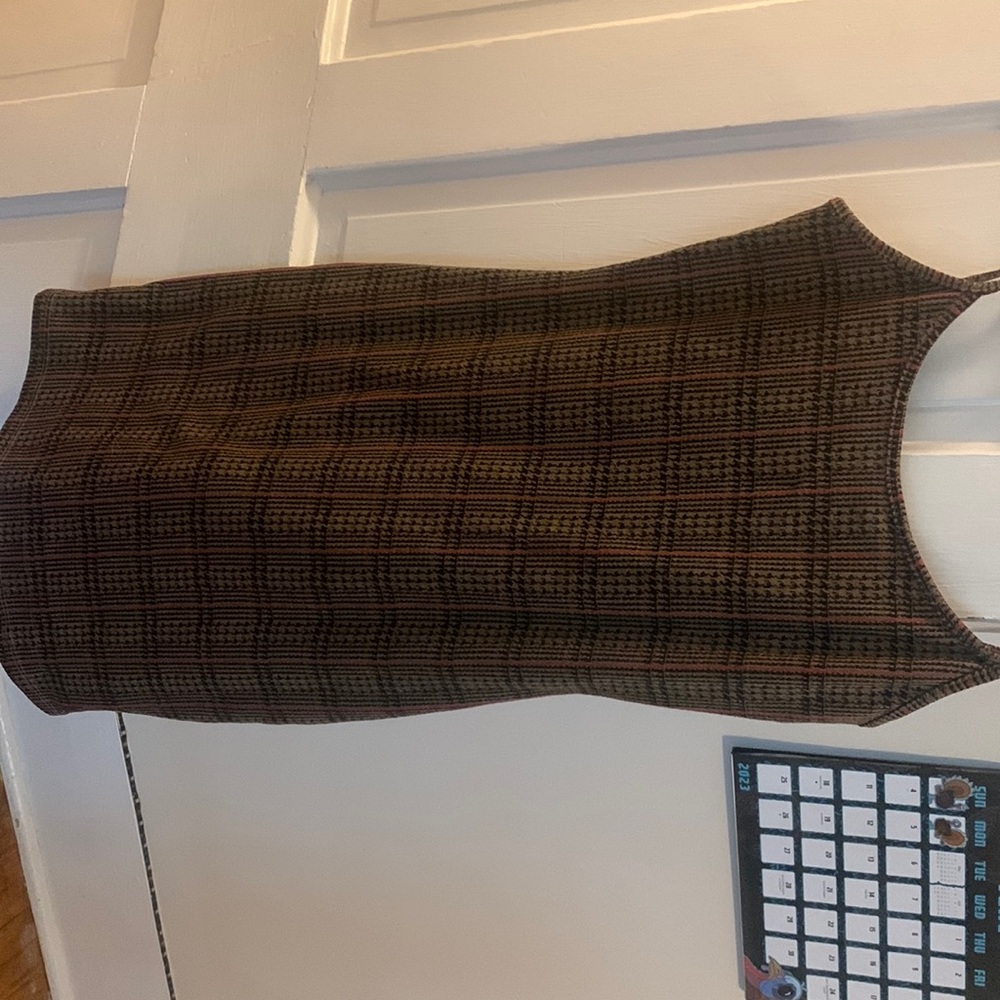 Brown and black mini dress, size S, brand is popular 21.